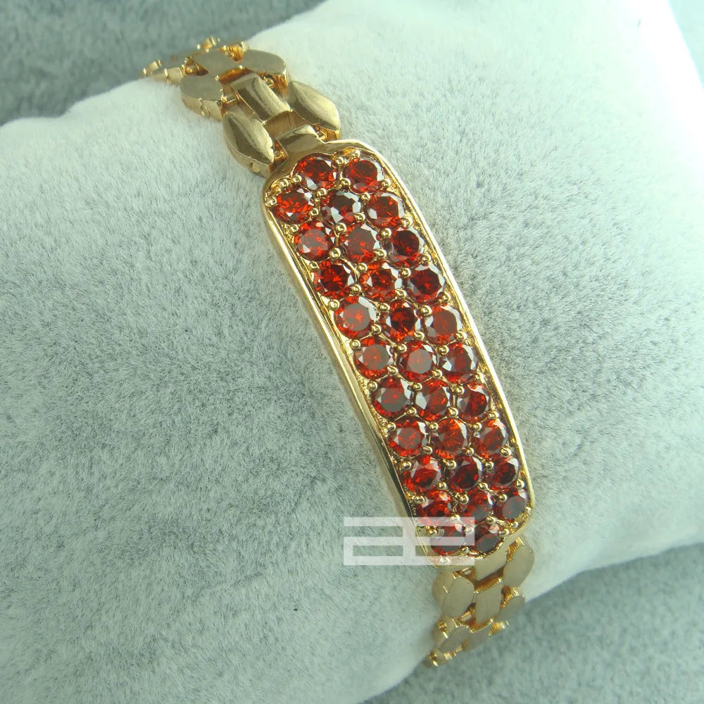 Geometric Link Bracelet Women’s Cubic Zirconia