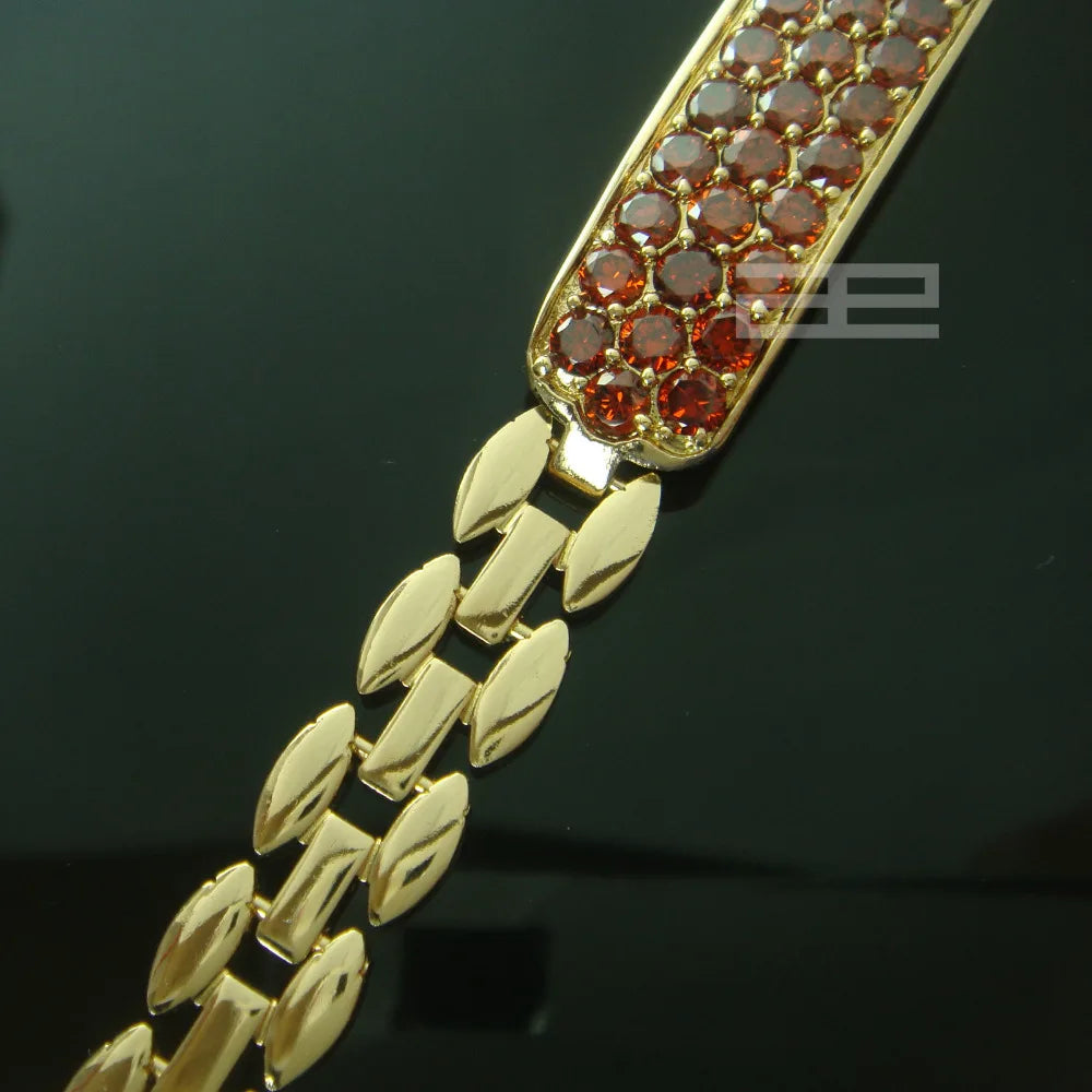 Geometric Link Bracelet Women’s Cubic Zirconia