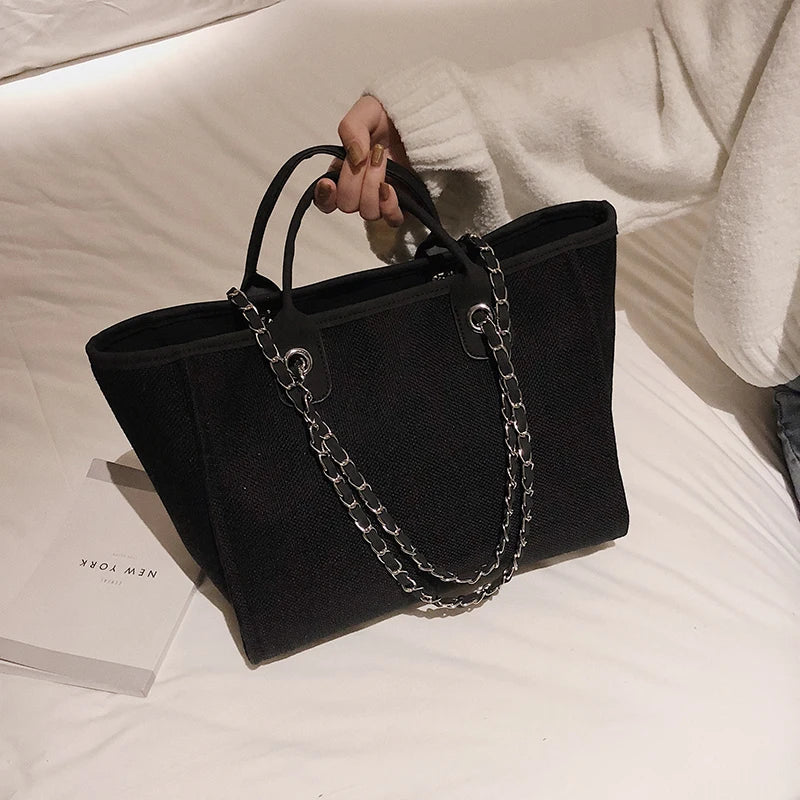 Large Canvas Tote Women’s Travel Handbag