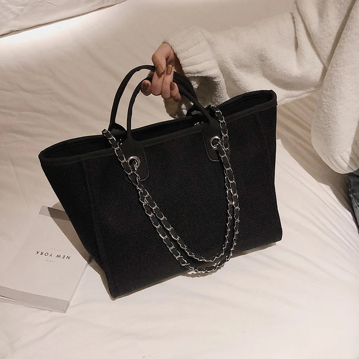 Large Canvas Tote Women’s Travel Handbag