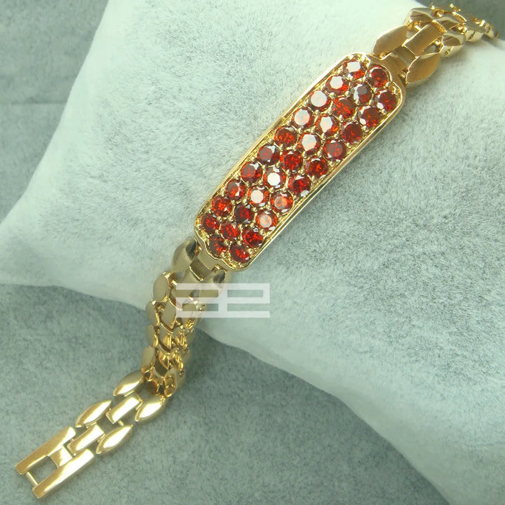 Geometric Link Bracelet Women’s Cubic Zirconia