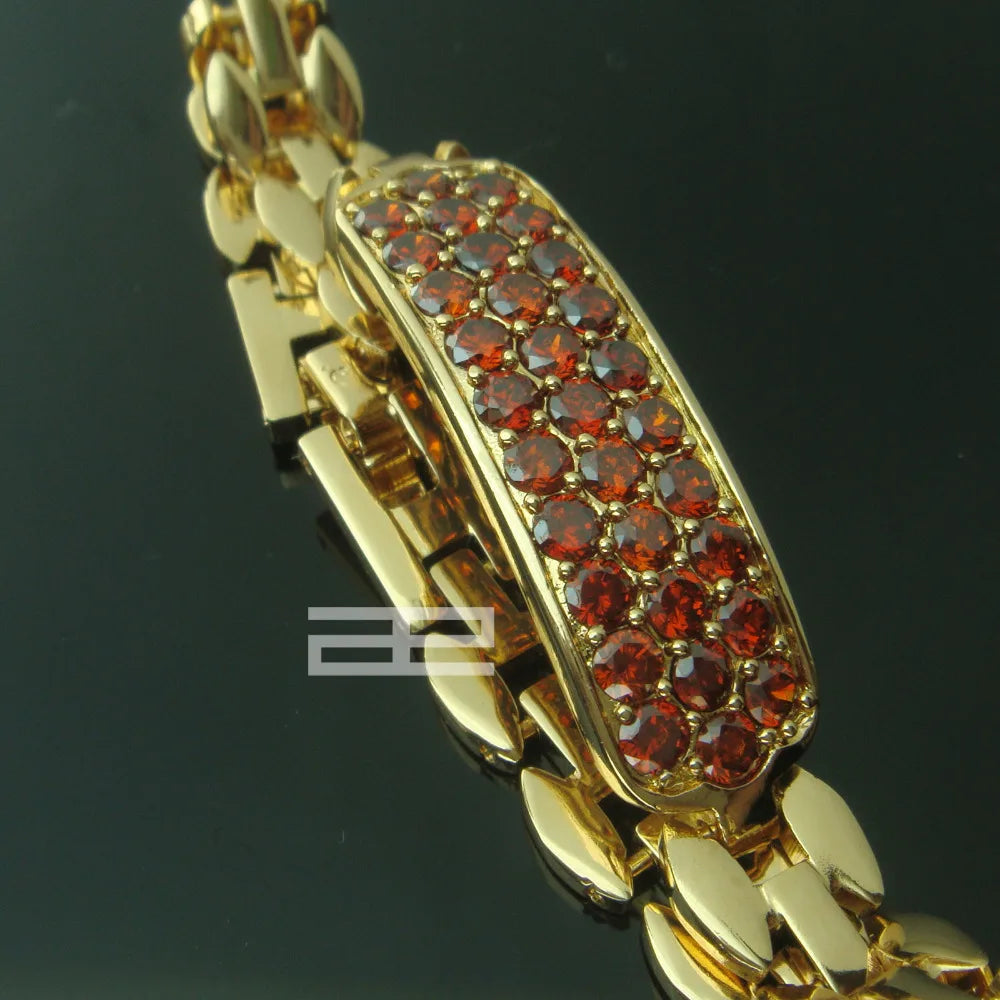 Geometric Link Bracelet Women’s Cubic Zirconia