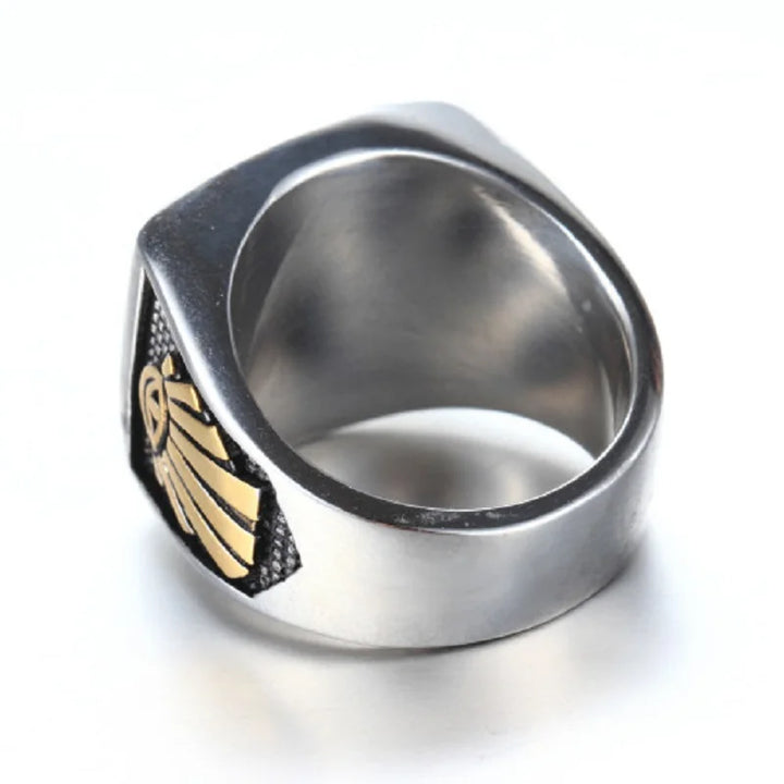 Men’s Masonic G Ring Vintage Titanium Steel