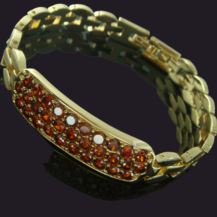 Geometric Link Bracelet Women’s Cubic Zirconia