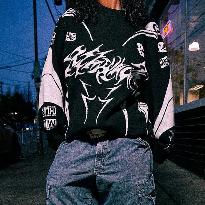 Men’s Oversized Goth Sweater Coat