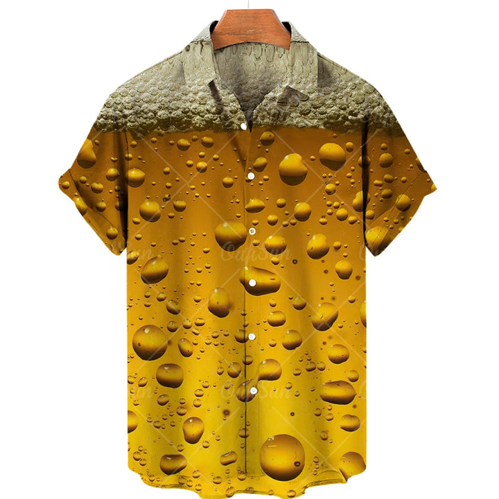 Men’s Casual Beer Shirt Vacation & Beach Wear