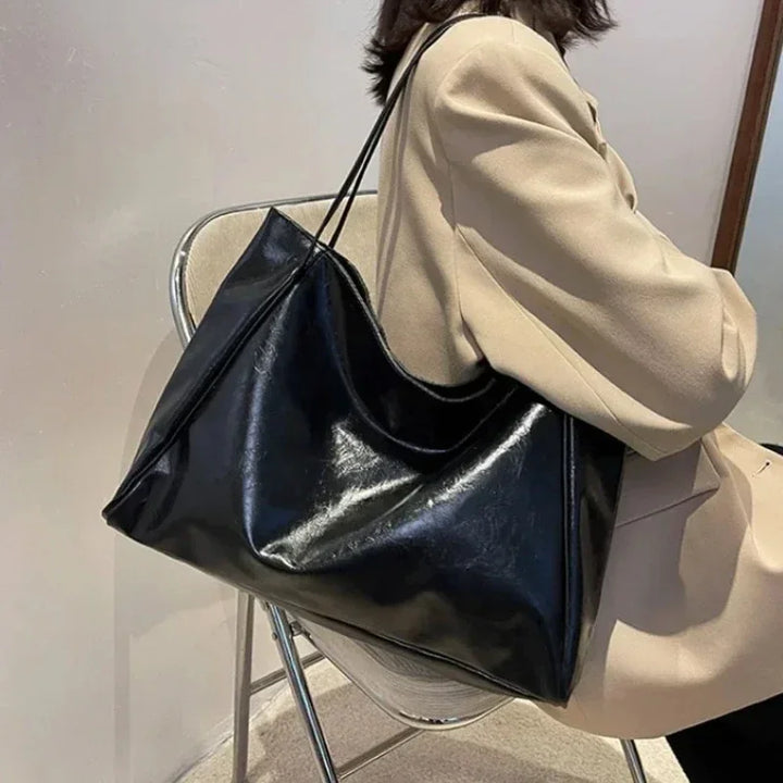Women’s PU Tote Bag Retro Bucket Style