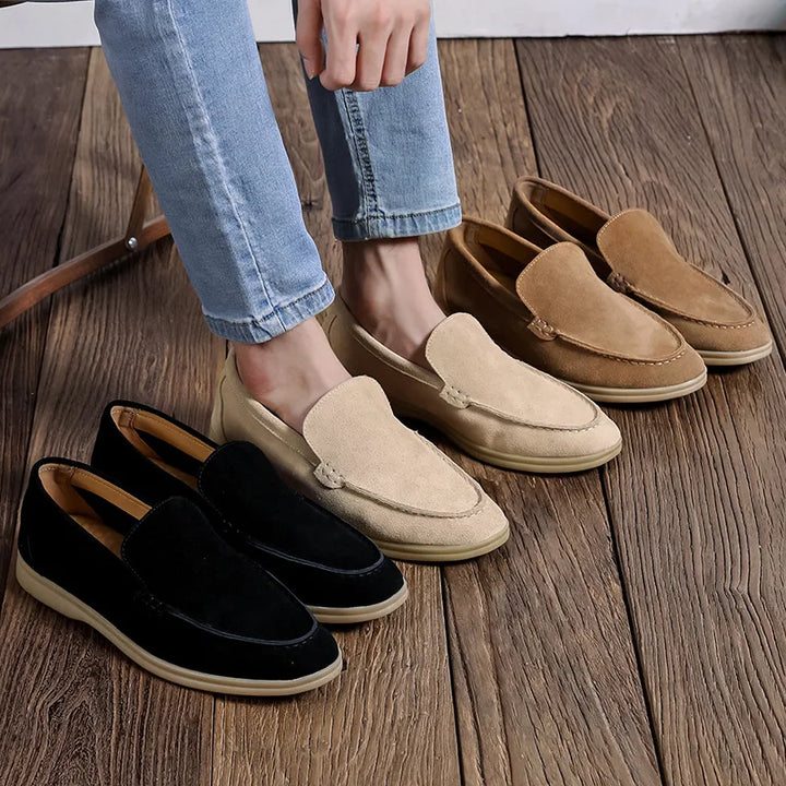 Cow Suede Leather Loafers