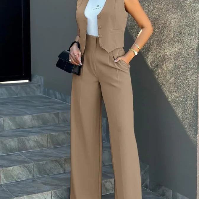 Women’s Vest & Pants Set Chic Two-Piece