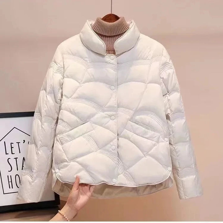 Short Puffer Coat Women’s Cotton Parka