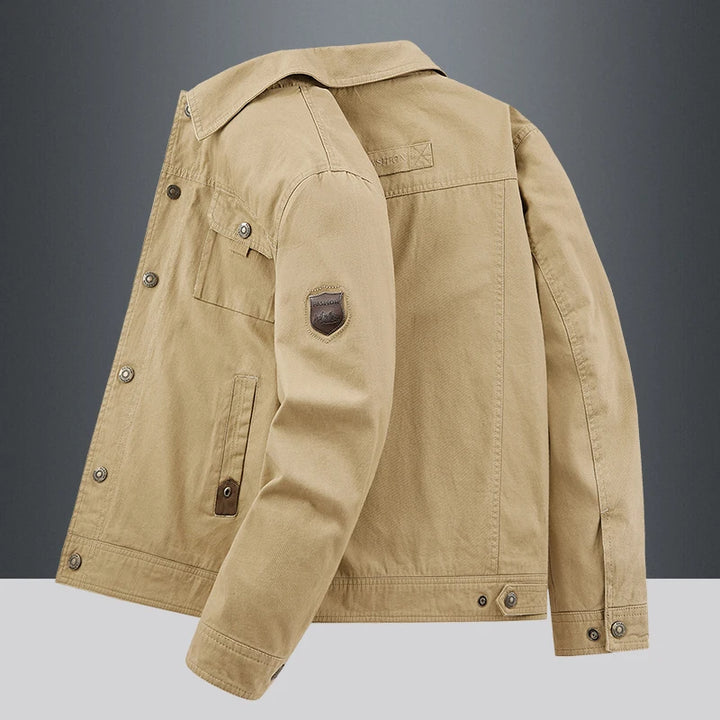Men’s Cargo Bomber Jacket British Style