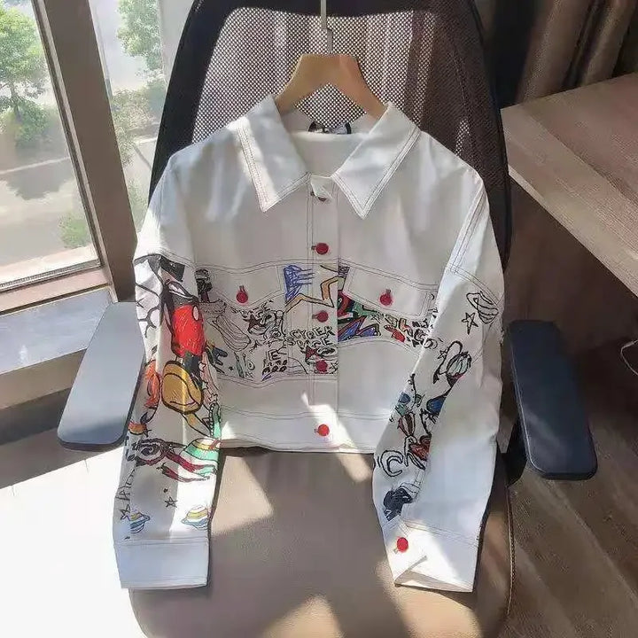 Short Denim Jacket Women’s Korean Streetwear
