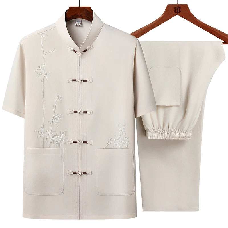 Men’s Short-Sleeve Shirt & Trousers Set 2025