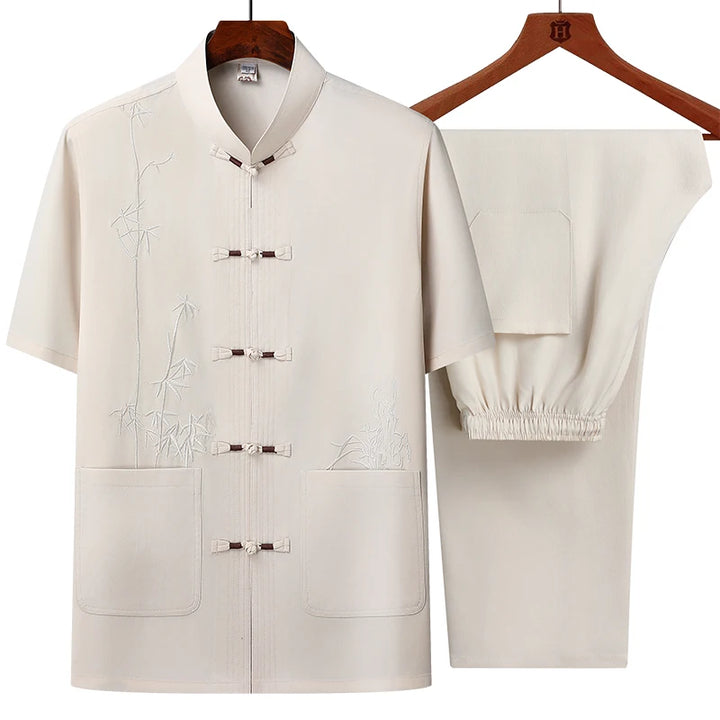Men’s Short-Sleeve Shirt & Trousers Set 2025