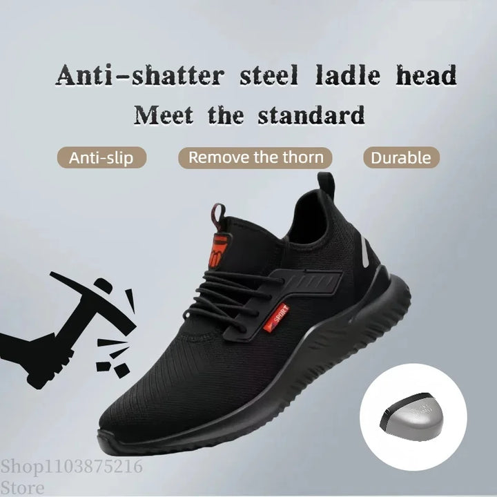 Safety Work Shoes Steel Toe Air Mesh Durable