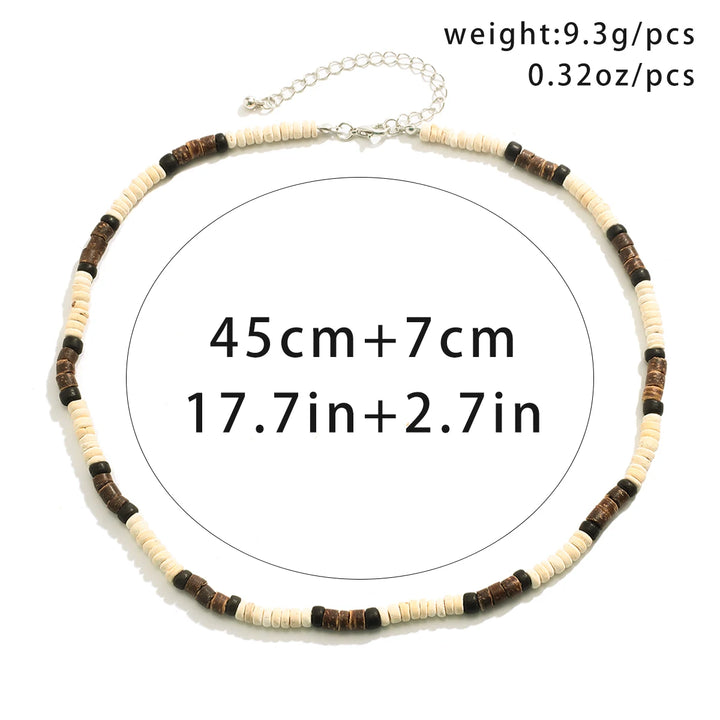 Wooden Surfer Necklace