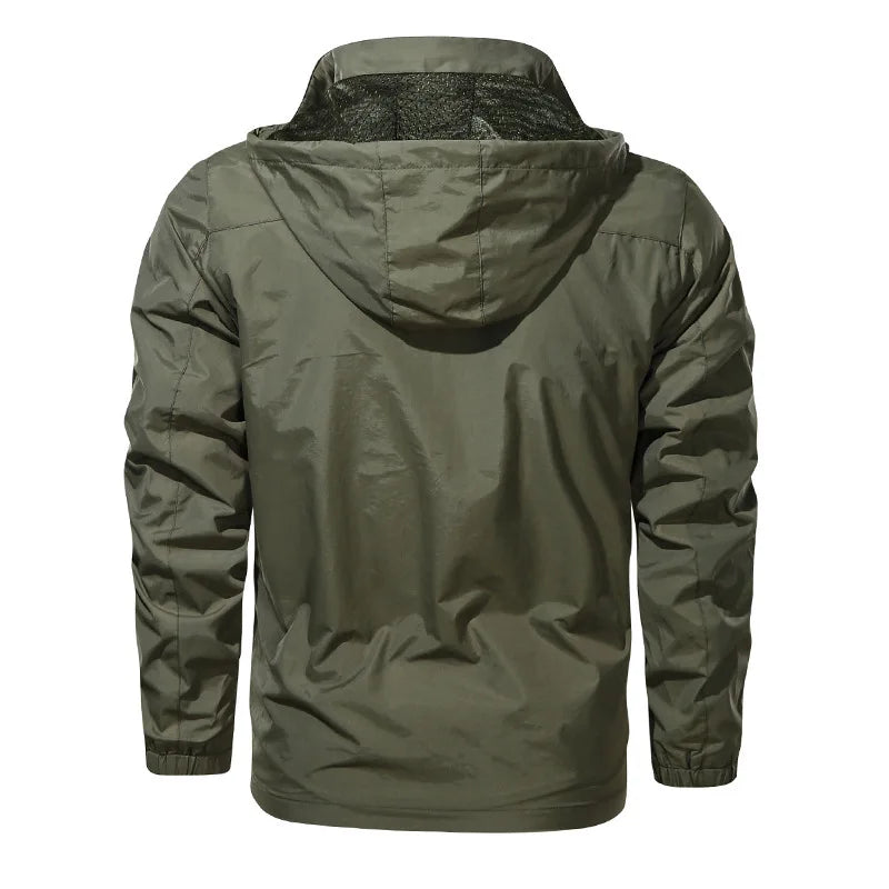 Men’s Outdoor Waterproof Jacket with Hood