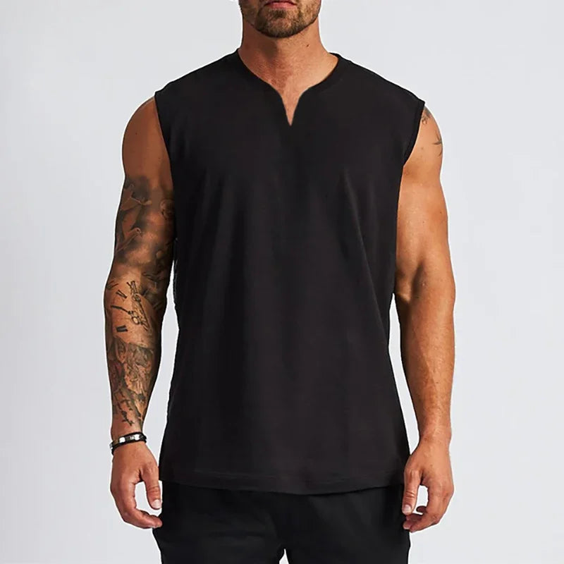 Cotton V-neck Top