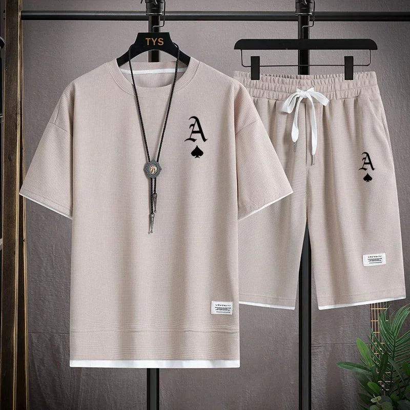 Waffger Casual Sportswear Set for Men