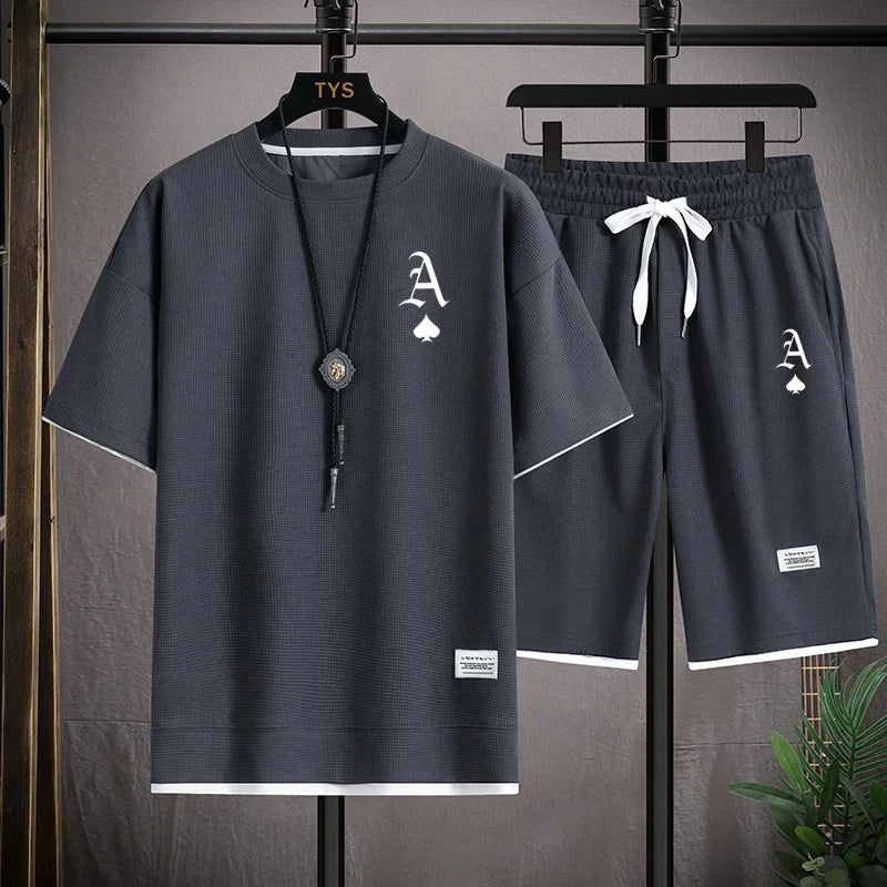 Waffger Casual Sportswear Set for Men