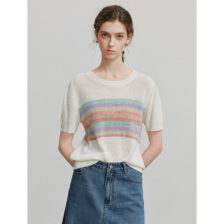 Striped Knitwear Vest TOYOUTH