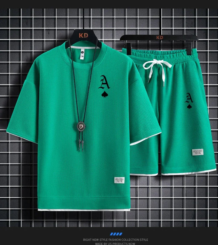 Waffger Casual Sportswear Set for Men