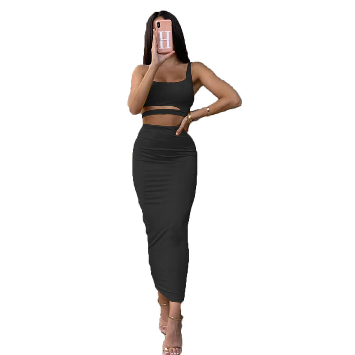 Two-Piece Sexy Pleated Dress Party & Club