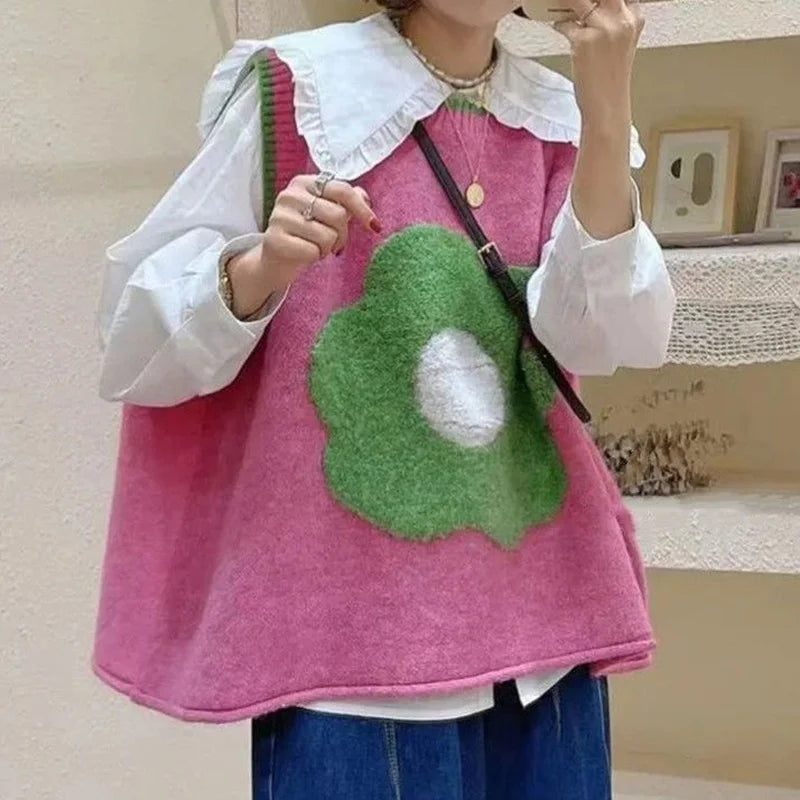 Vintage V-Neck Sweater Vest Women’s