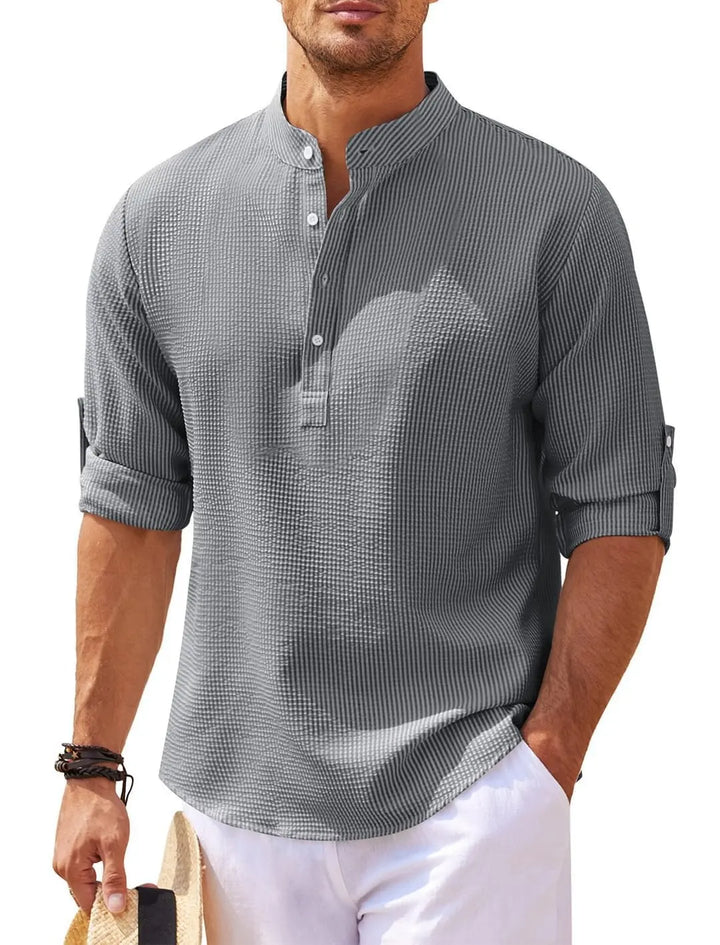 Men’s Spring-Autumn Stand-up Casual T-shirt