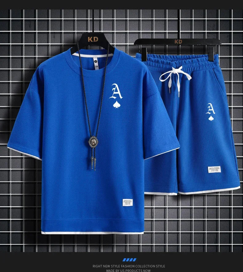 Waffger Casual Sportswear Set for Men
