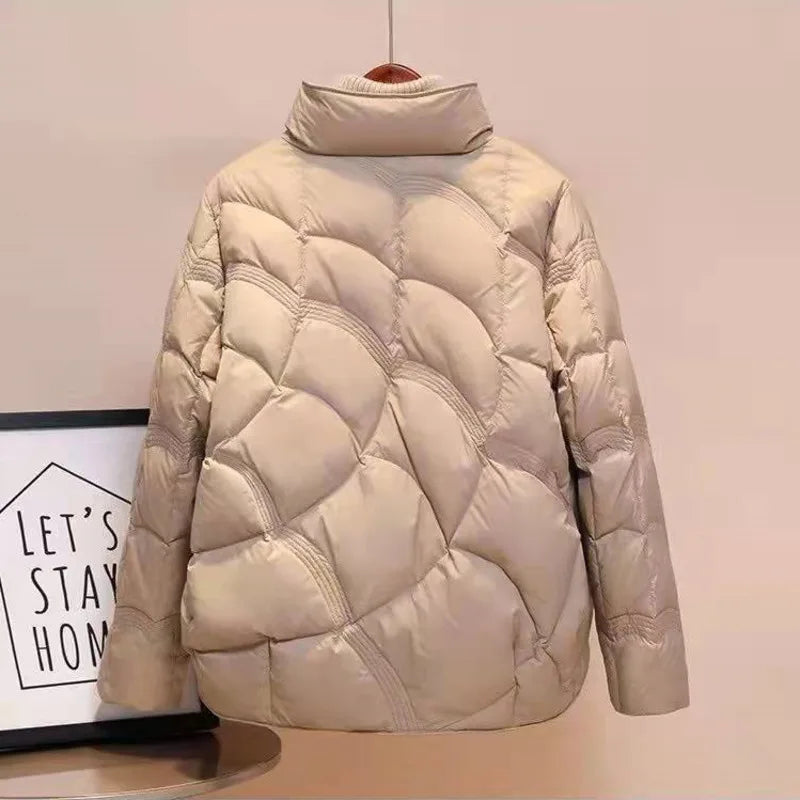 Short Puffer Coat Women’s Cotton Parka