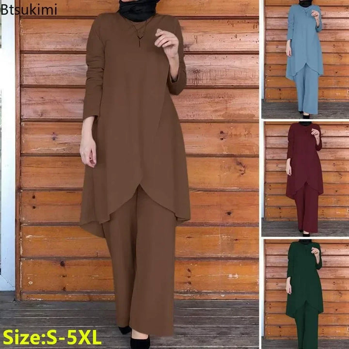 Muslim Women’s Modest Two-Piece Set 2025