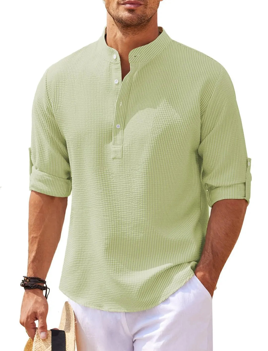 Men’s Spring-Autumn Stand-up Casual T-shirt