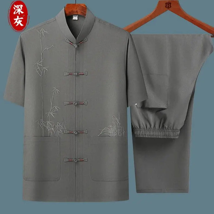 Men’s Short-Sleeve Shirt & Trousers Set 2025