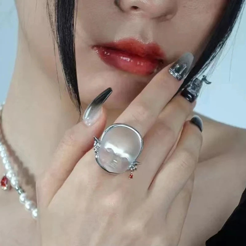 Adjustable Open Ring Trendy Alloy Jewelry
