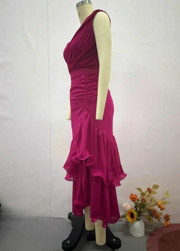Elegant Off-Shoulder A-Line Party Dress 2025