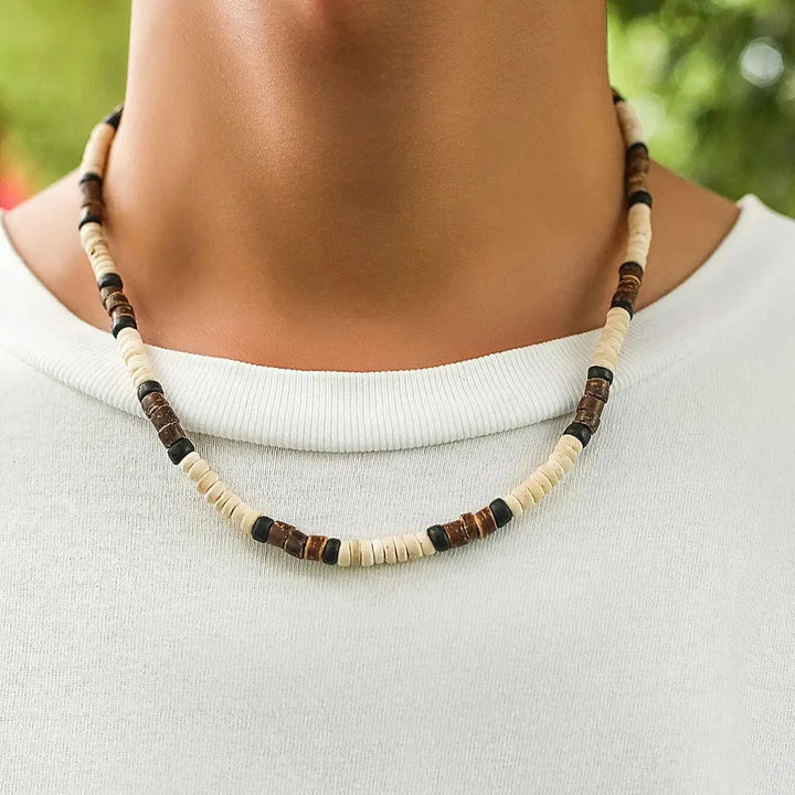 Wooden Surfer Necklace