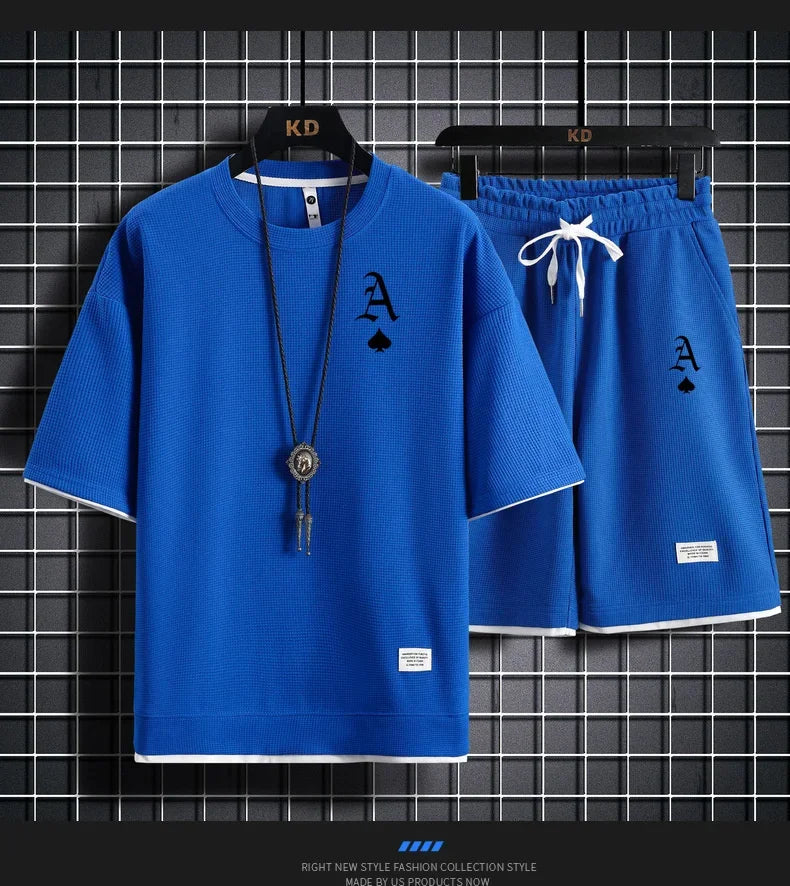 Waffger Casual Sportswear Set for Men