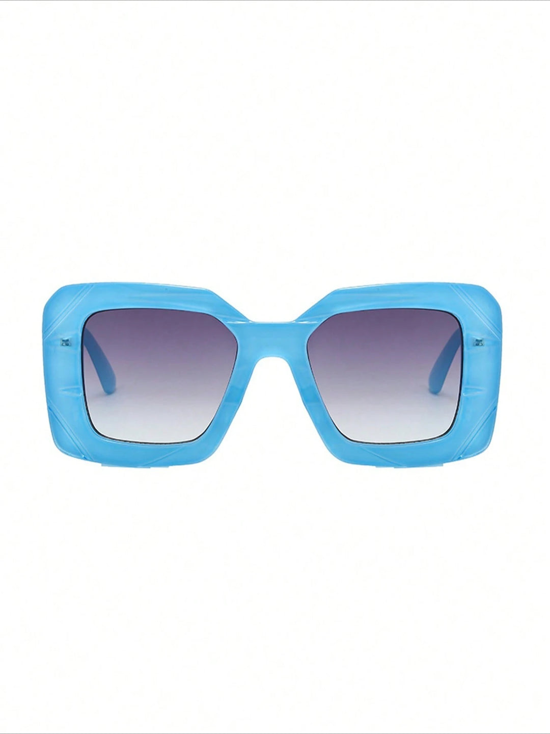 Stylish large square-frame women's sunglasses with UV protection.
