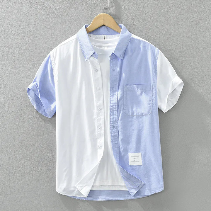 Men’s Cotton Patchwork Shirt Spring/Summer