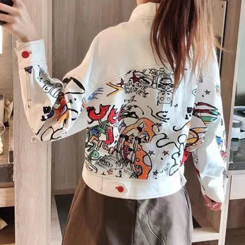 Short Denim Jacket Women’s Korean Streetwear