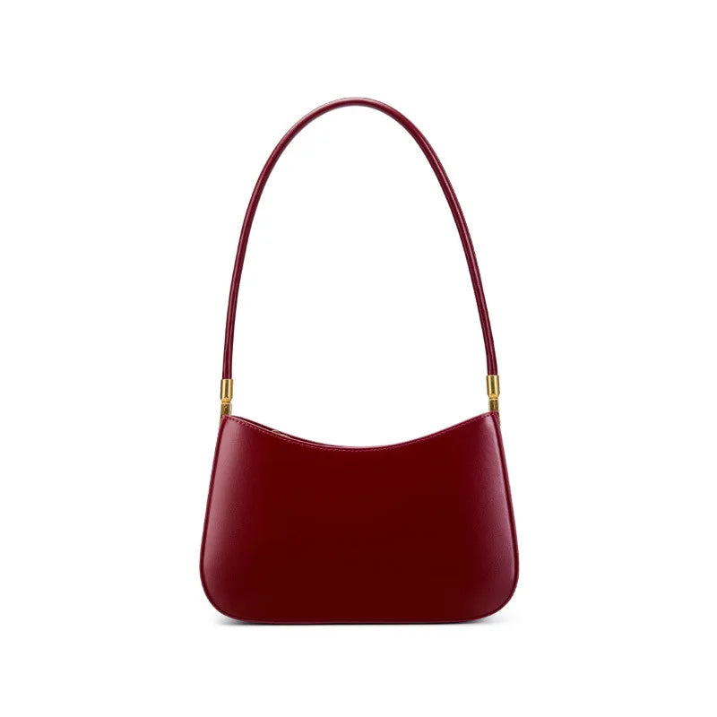 Designer-Style Shoulder Bag Split Leather