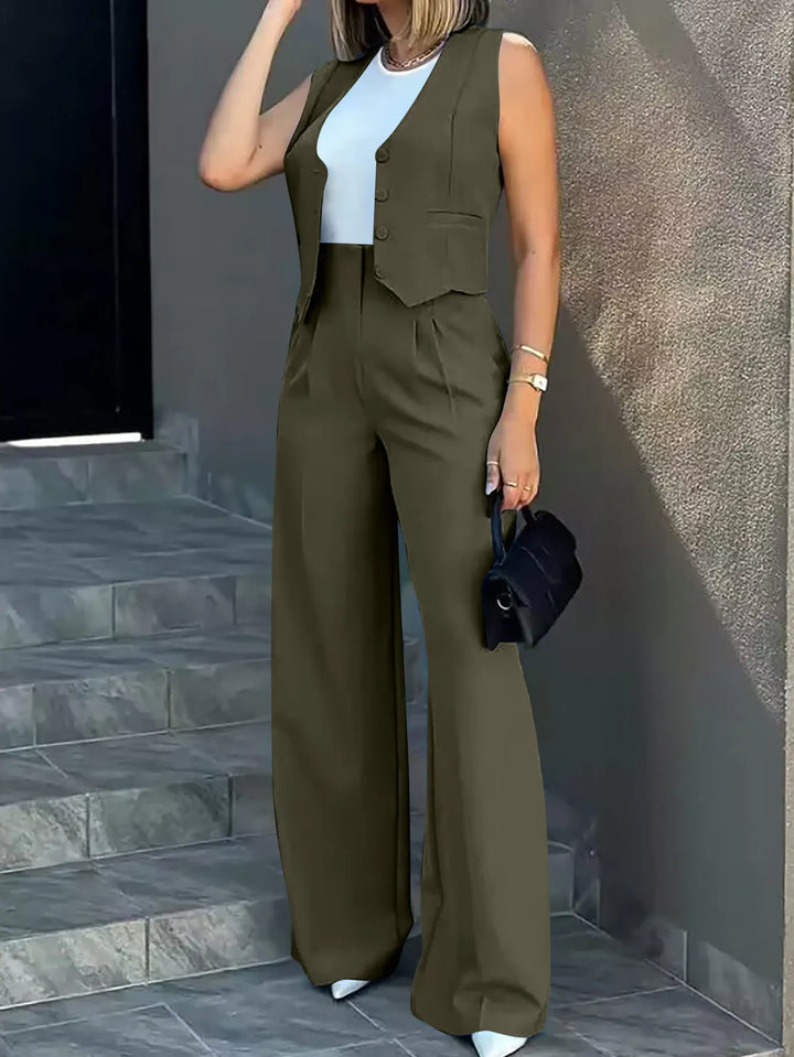 Women’s Vest & Pants Set Chic Two-Piece