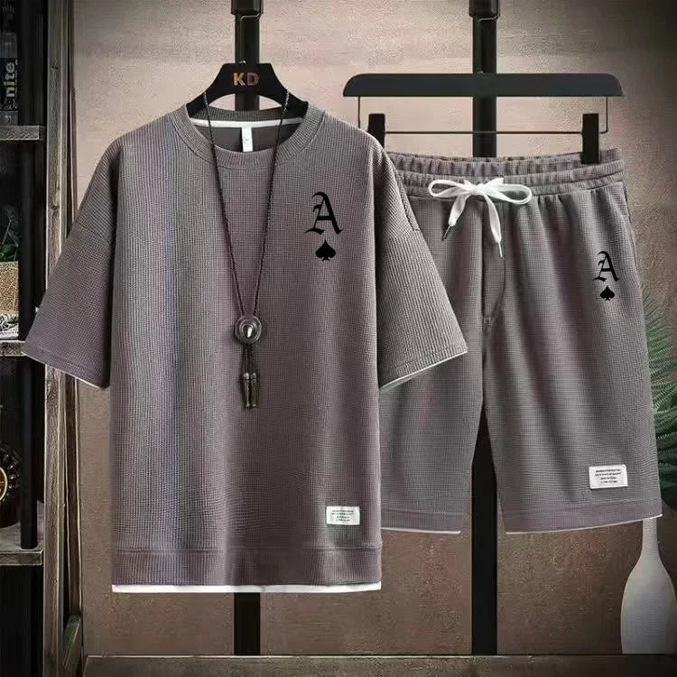 Waffger Casual Sportswear Set for Men