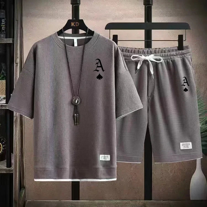 Waffger Casual Sportswear Set for Men