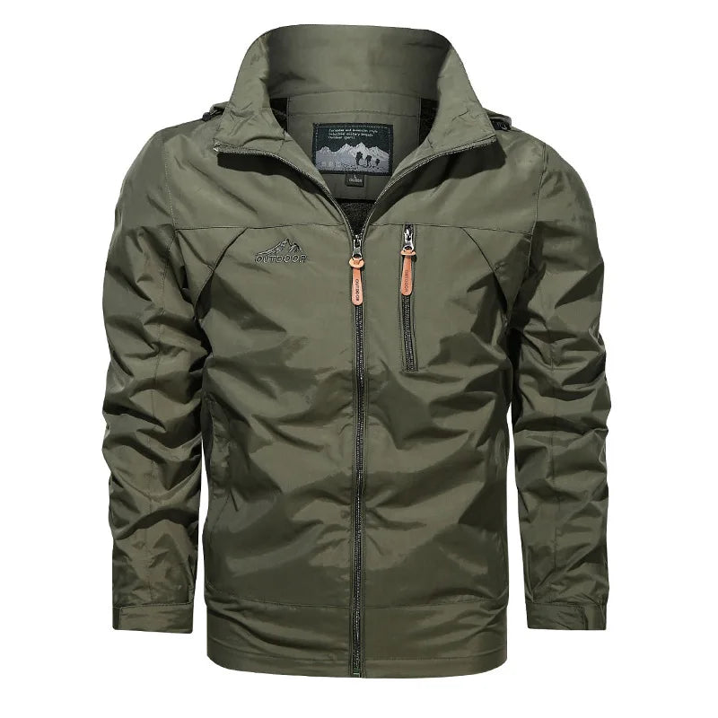 Men’s Outdoor Waterproof Jacket with Hood