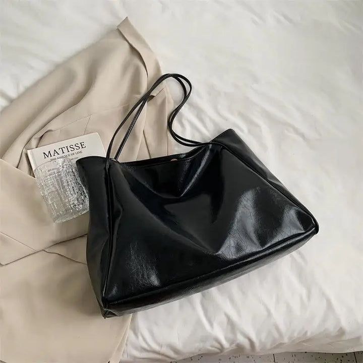 Women’s PU Tote Bag Retro Bucket Style