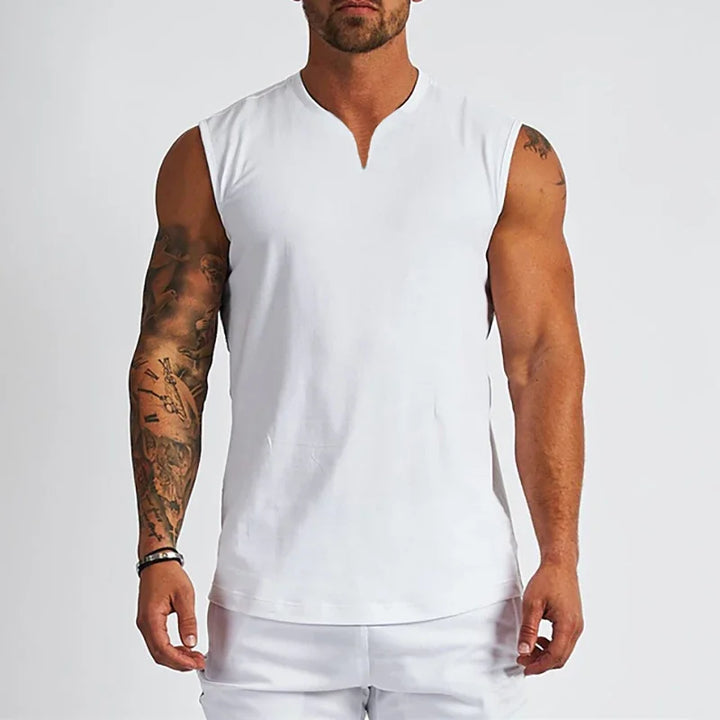 Cotton V-neck Top