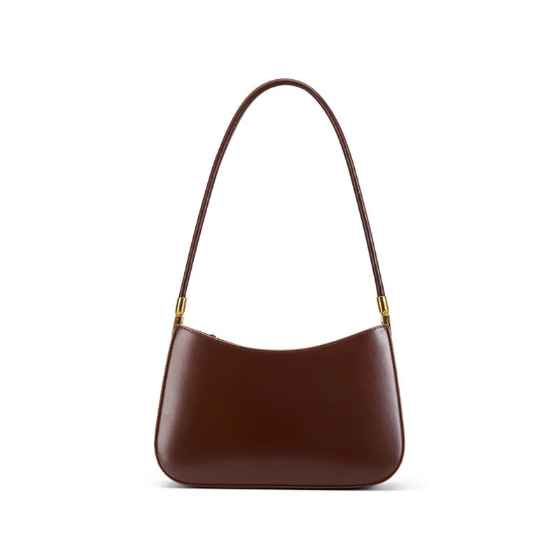 Designer-Style Shoulder Bag Split Leather