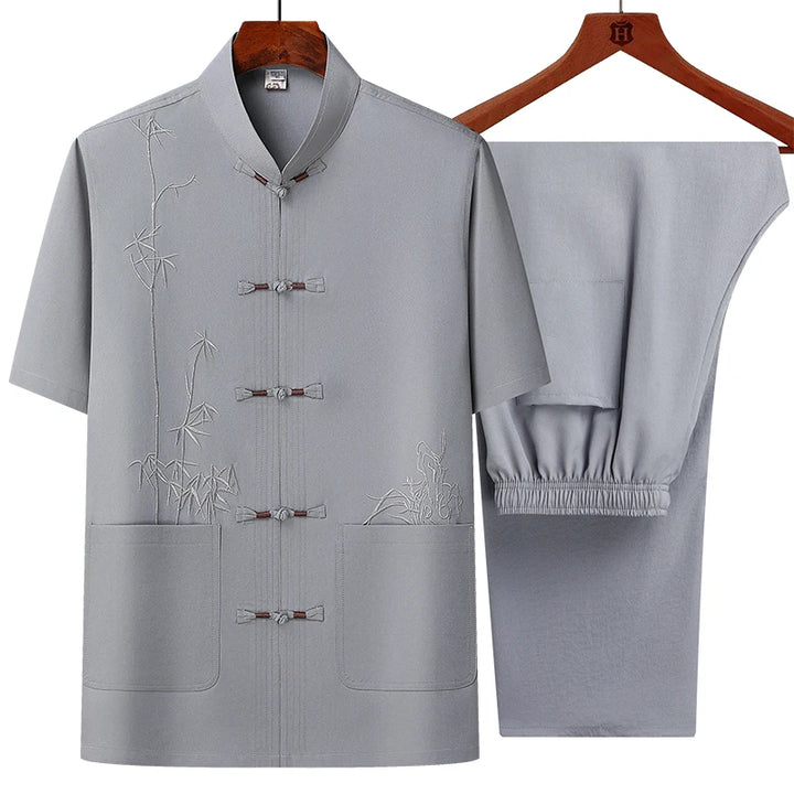 Men’s Short-Sleeve Shirt & Trousers Set 2025